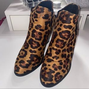 leopard booties forever 21